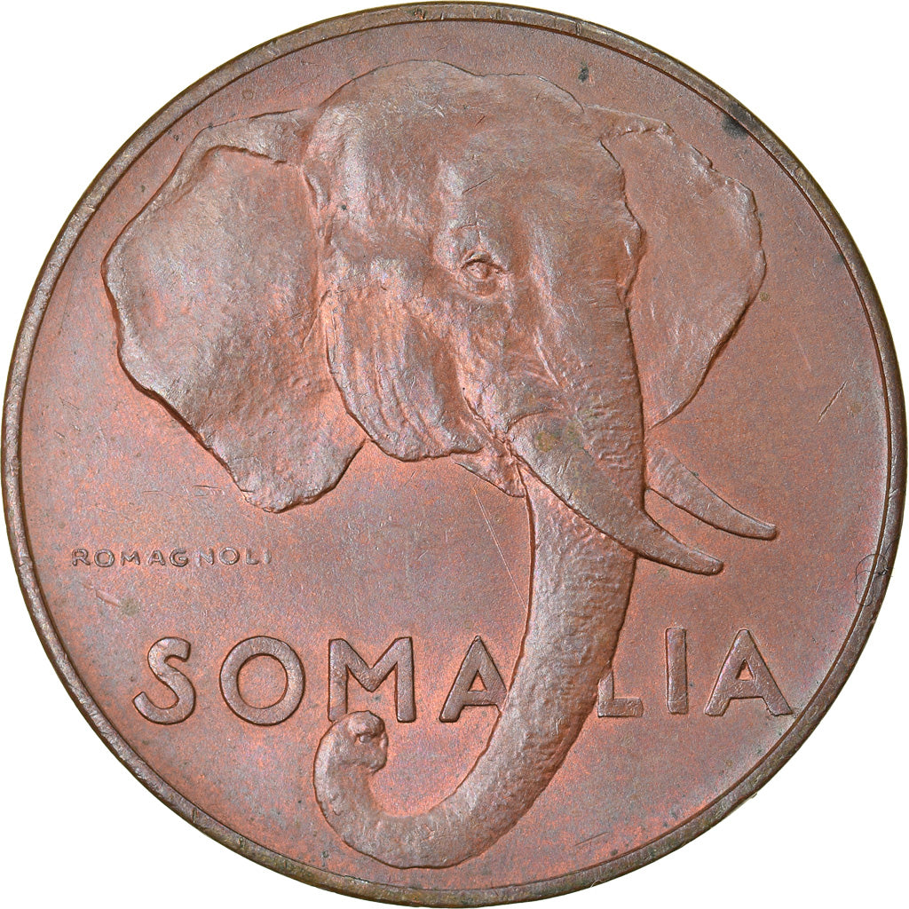Coin, Somalia, 10 Centesimi, 1950, MS(65-70), Copper, KM:3