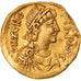 Coin, Zeno, Tremissis, 476-491, Constantinople, EF(40-45), Gold, RIC:914