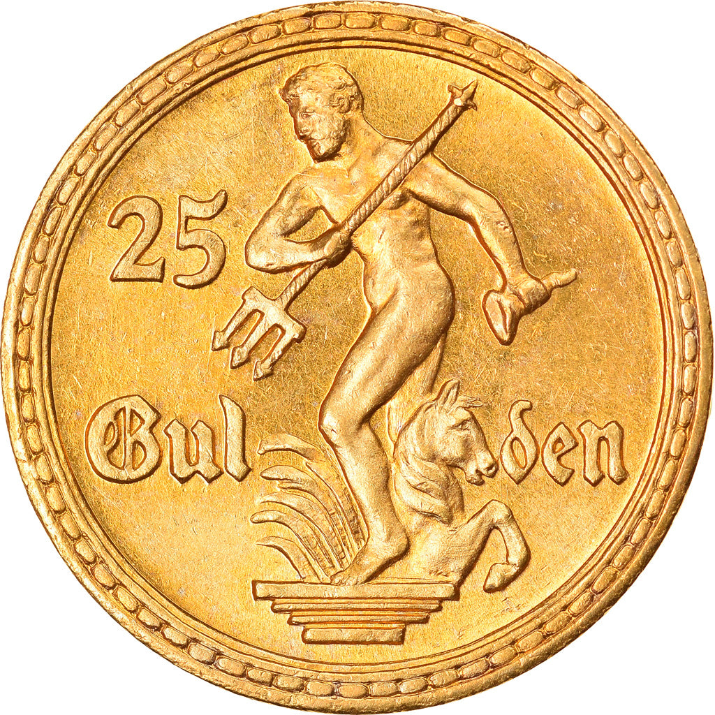 Coin, DANZIG, 25 Gulden, 1930, DANZIG, MS(65-70), Gold, KM:150