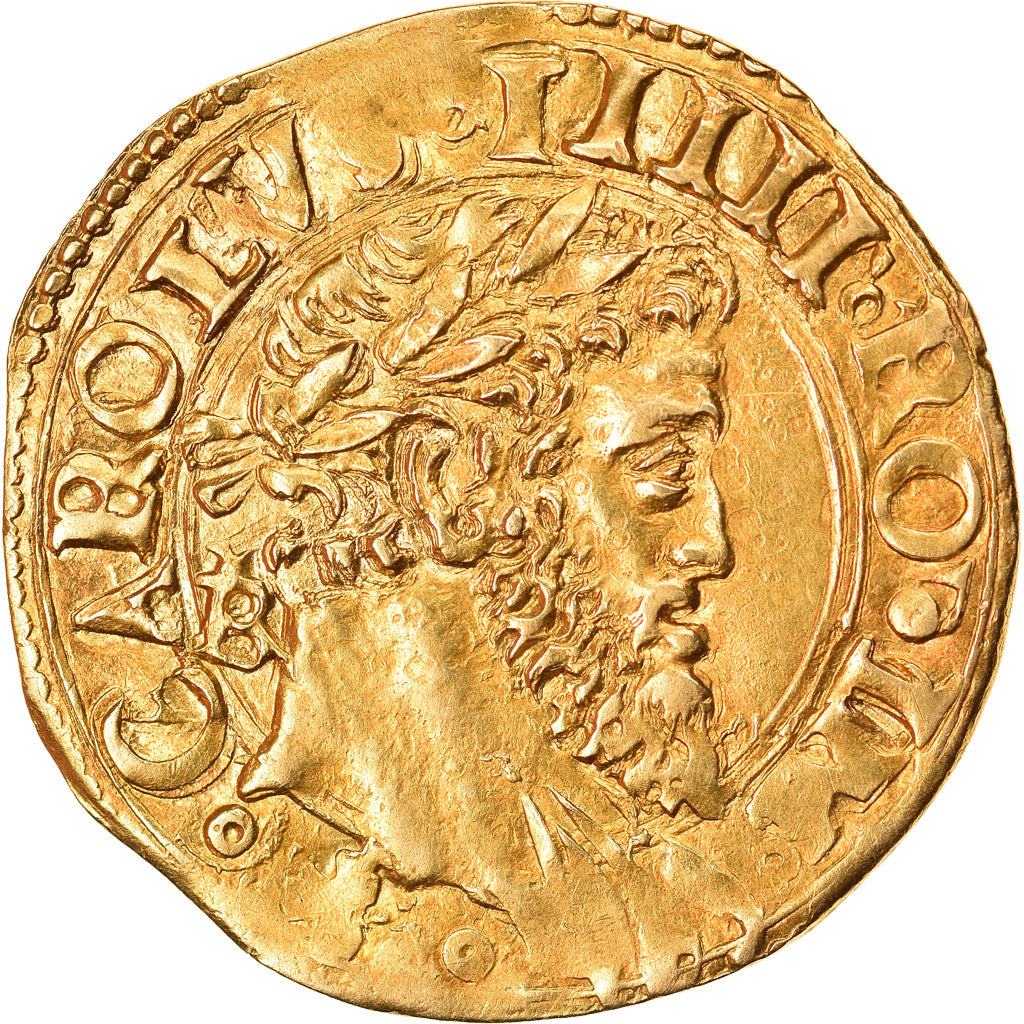 Monnaie, États italiens, Charles V, Scudo, 1516-1556, Naples, TTB+, Or