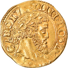 Monnaie, États italiens, Charles V, Scudo, 1516-1556, Naples, TTB+, Or