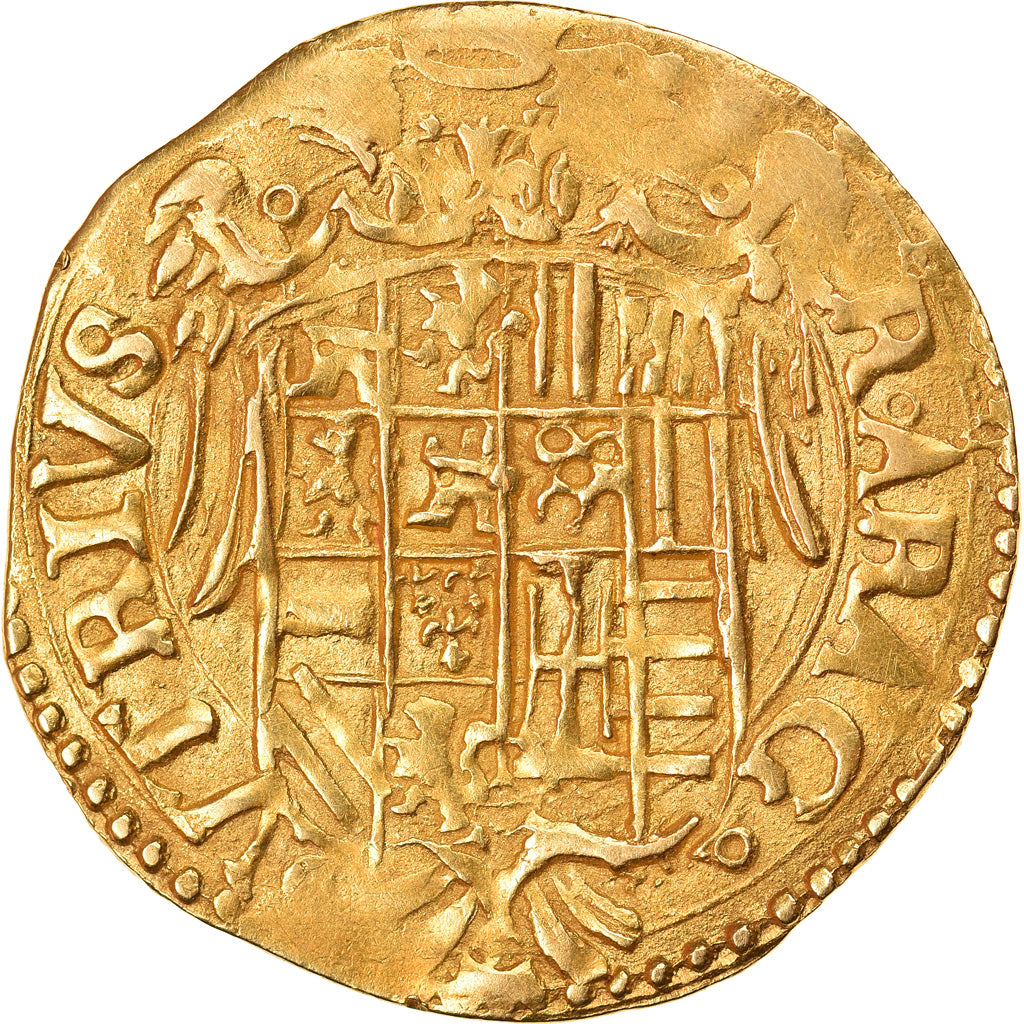 Monnaie, États italiens, Charles V, Scudo, 1516-1556, Naples, TTB+, Or