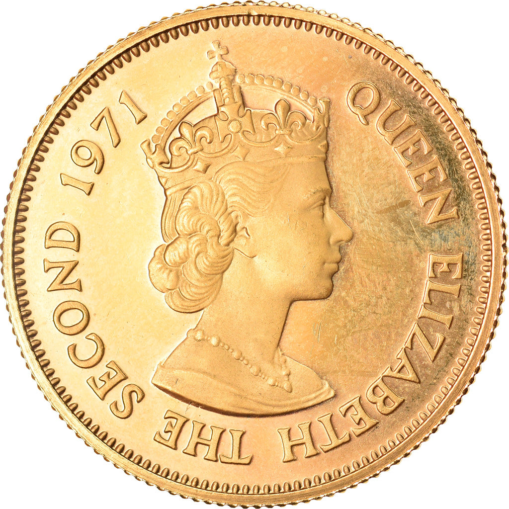 Münze, Mauritius, 200 Rupees, 1971, UNZ, Gold, KM:39