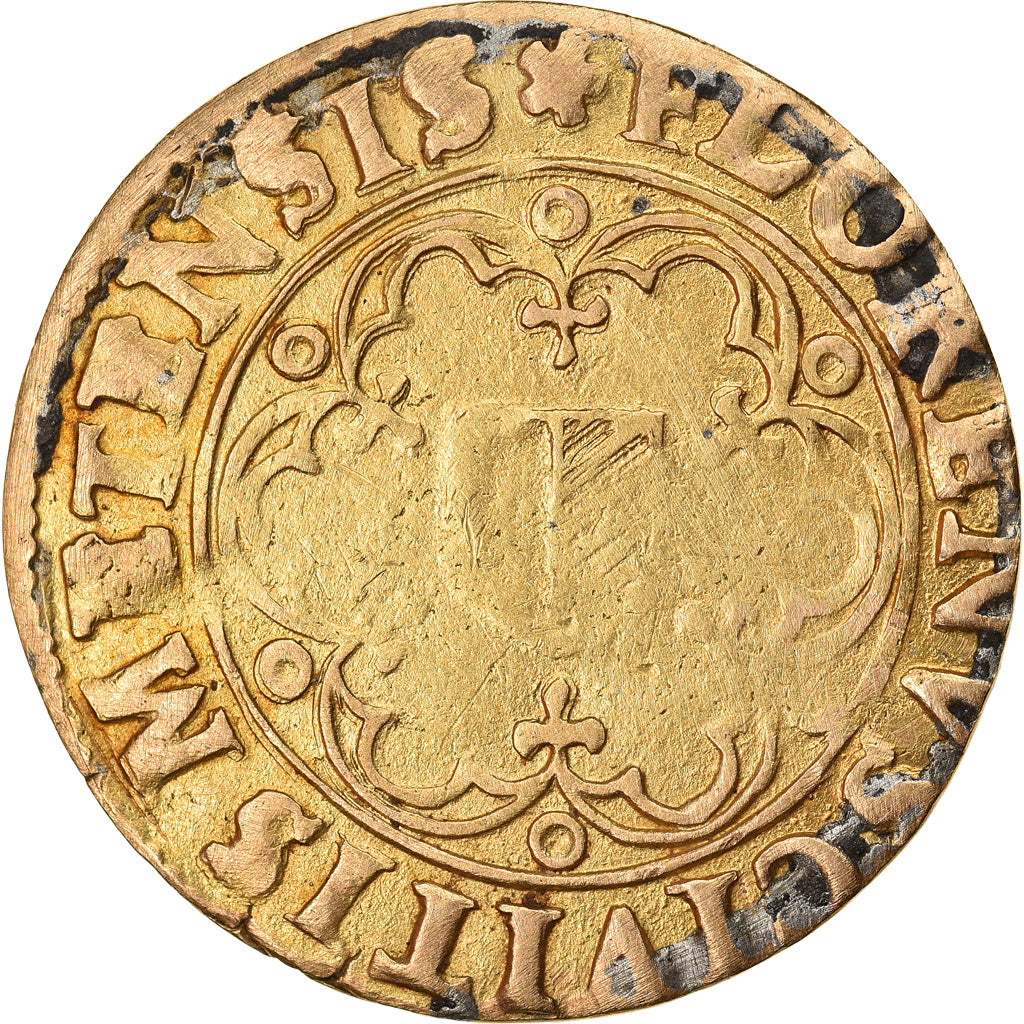 Moeda, França, LORRAINE, Gulden, Metz, VF(20-25), Dourado, Boudeau:1657