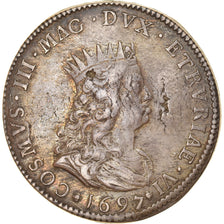 Moneta, STATI ITALIANI, LIVORNO, Tollero, 1697, Florence, MB+, Argento, KM:16.4