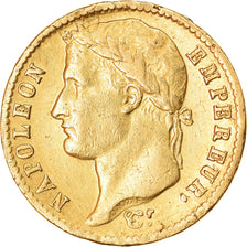 Moneta, Francia, Napoléon I, 20 Francs, 1813, Genoa, Very rare, BB+, Oro