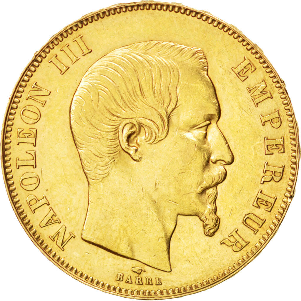 Second Empire, 50 Francs Or Napoléon III, 1858 A, Paris, KM 785.1