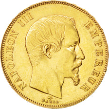 Second Empire, 50 Francs Or Napoléon III, 1858 A, Paris, KM 785.1