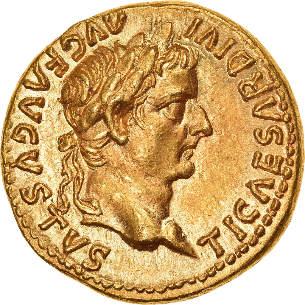 Coin, Tiberius, Aureus, Lyon - Lugdunum, MS(64), Gold, RIC:29