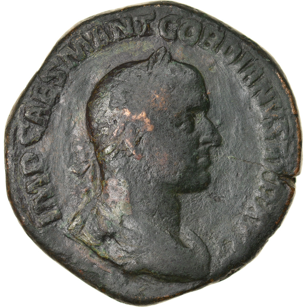 Coin, Gordian II, Sestertius, 238, Rome, Very rare, VF(20-25), Bronze, RIC:14