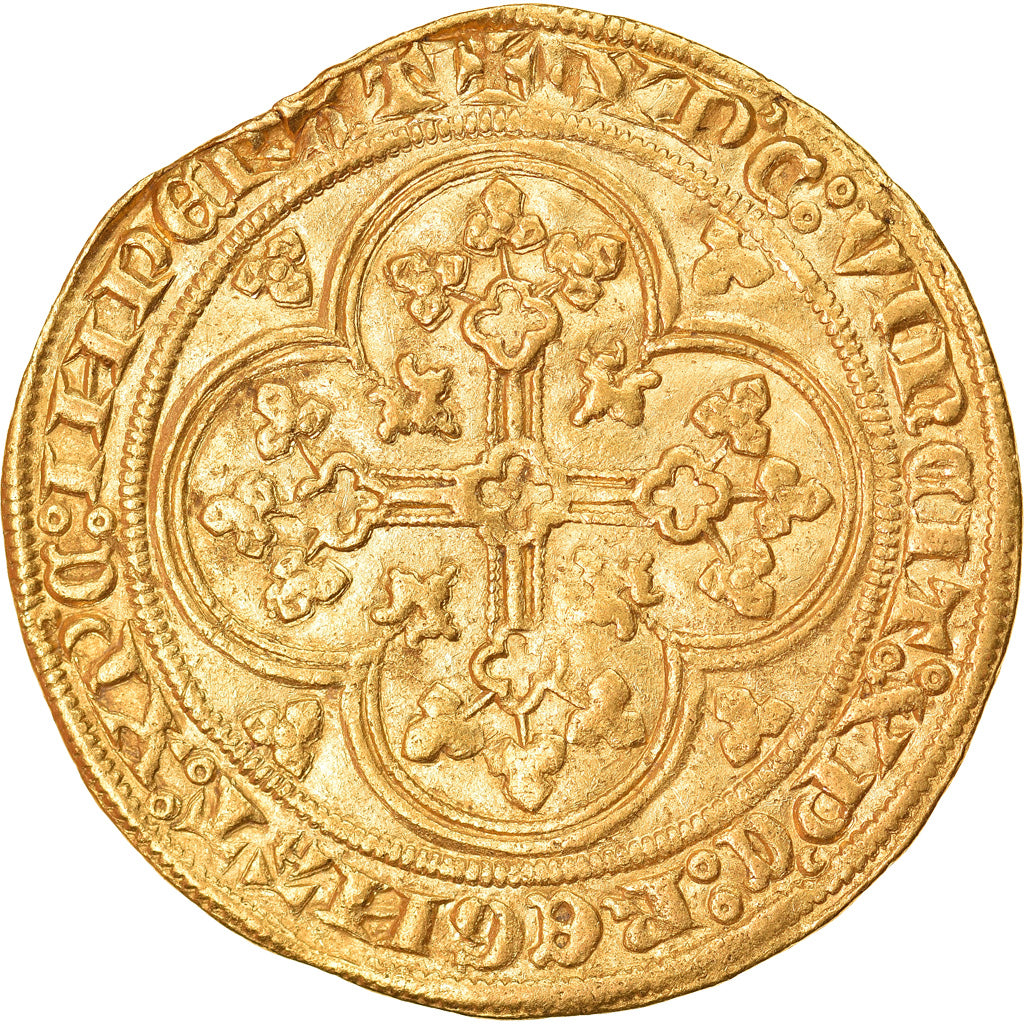 Coin, France, Philippe VI, Ecu d'or à la chaise, AU(50-53), Gold, Duplessy:249