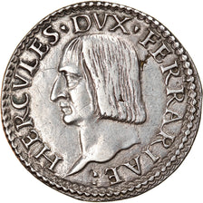 Moneta, STATI ITALIANI, Ercole I d'Este, Teston, 1502-1504, Ferrara, Very rare