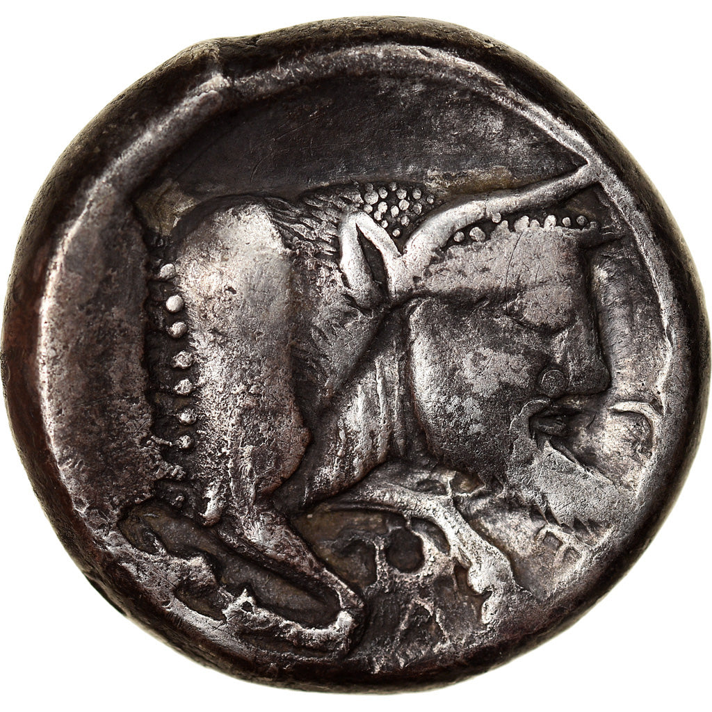 Moeda, Tetradrachm, 480/75-475/70 BC, Gela, EF(40-45), Prata, SNG-Cop:251