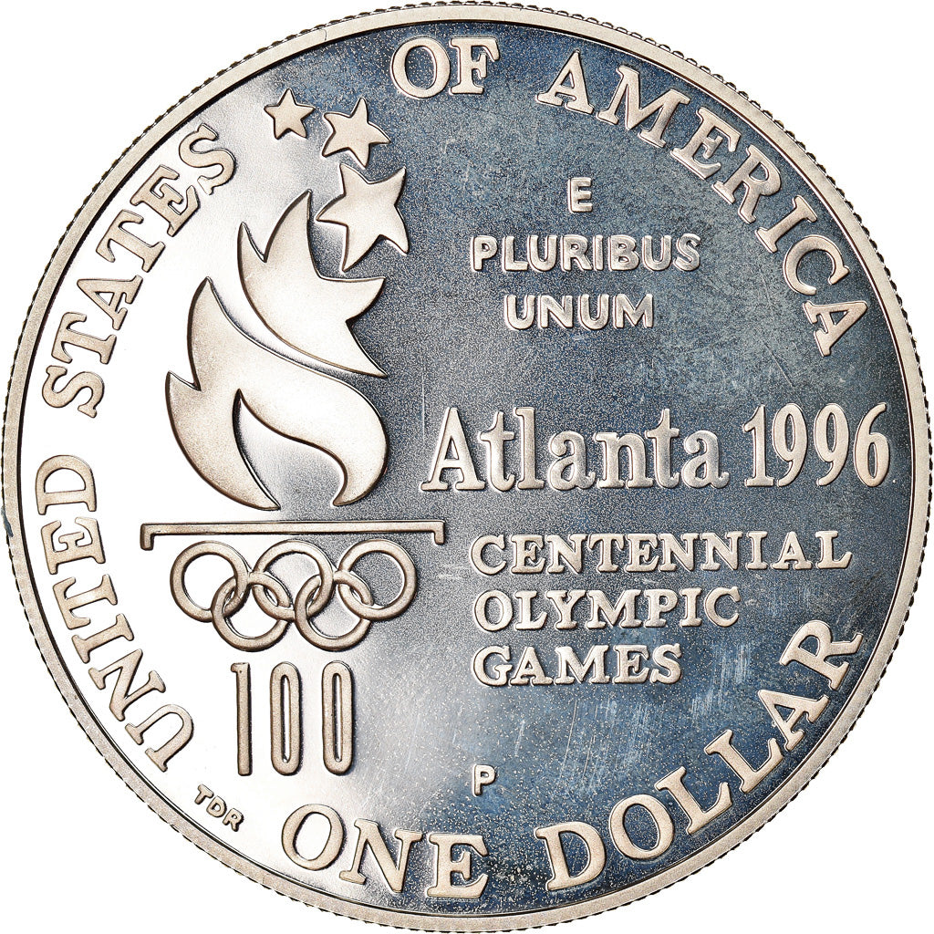 Coin, United States, Dollar, 1996, U.S. Mint, Philadelphia, MS(63), Silver