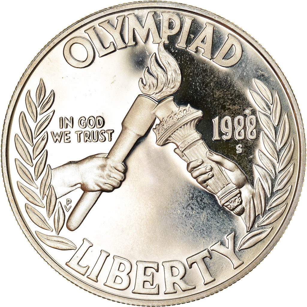 Coin, United States, Dollar, 1988, U.S. Mint, San Francisco, MS(63), Silver
