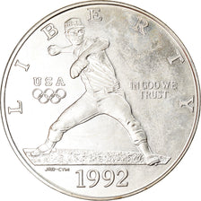 Coin, United States, Dollar, 1992, U.S. Mint, San Francisco, MS(63), Silver