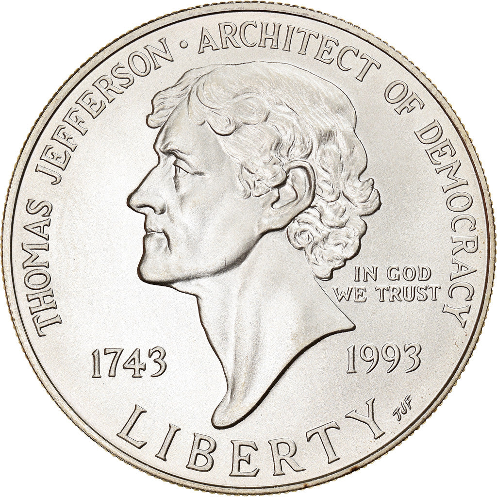 Coin, United States, Dollar, 1993, U.S. Mint, Philadelphia, MS(63), Silver