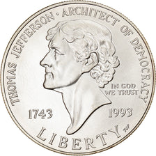 Coin, United States, Dollar, 1993, U.S. Mint, Philadelphia, MS(63), Silver