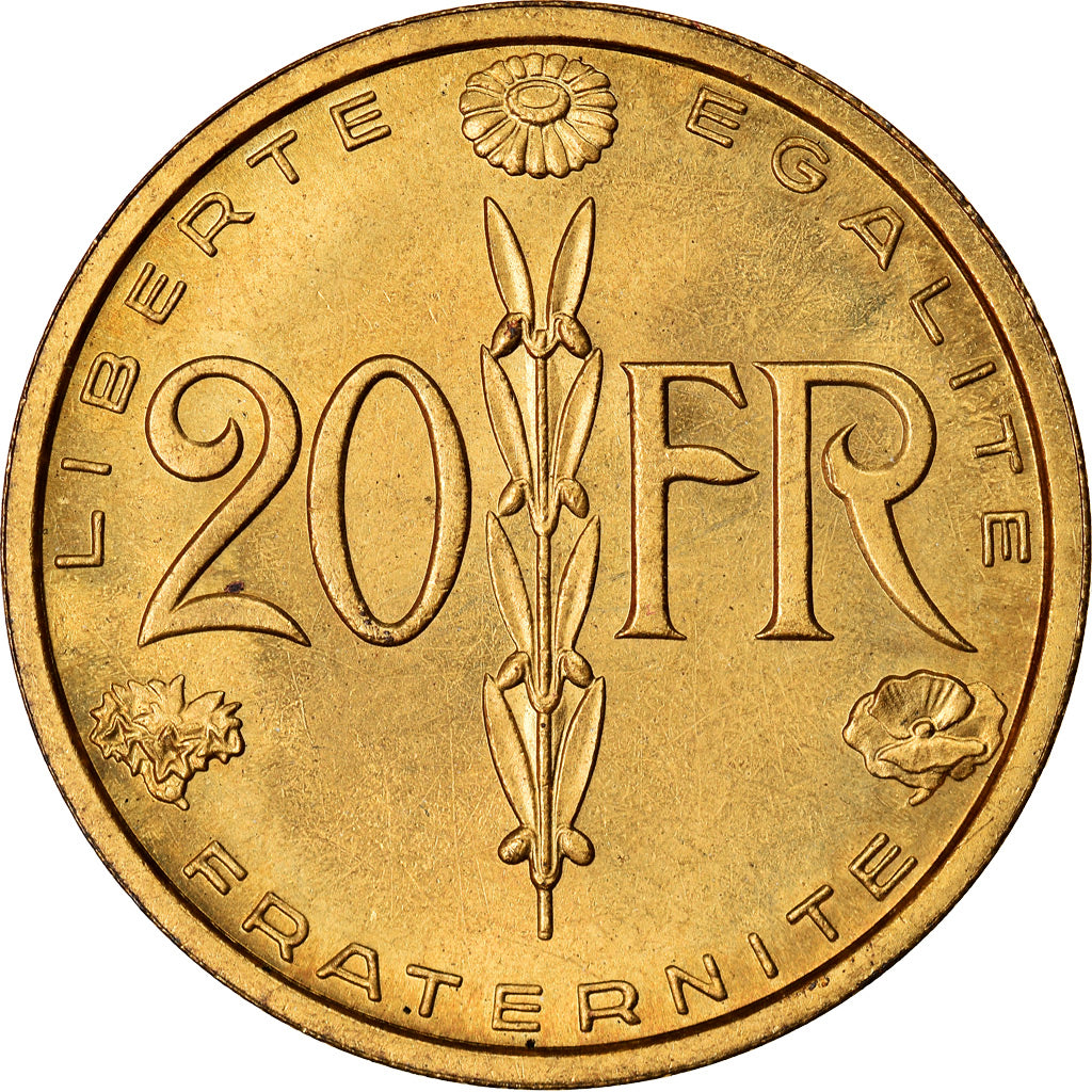 Coin, France, 20 Francs, 1950, Paris, Pré-série, MS(65-70), Aluminium-Bronze