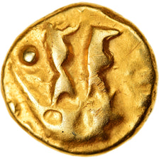 Monnaie, Morins, 1/4 Statère, Ier siècle AV JC, SUP+, Or, Delestrée:249