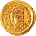 Coin, Justin II, Solidus, Constantinople, Rare, AU(50-53), Gold