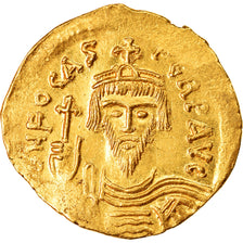 Moneta, Phocas, Solidus, 607-610, Constantinople, MS(63), Złoto, Sear:620