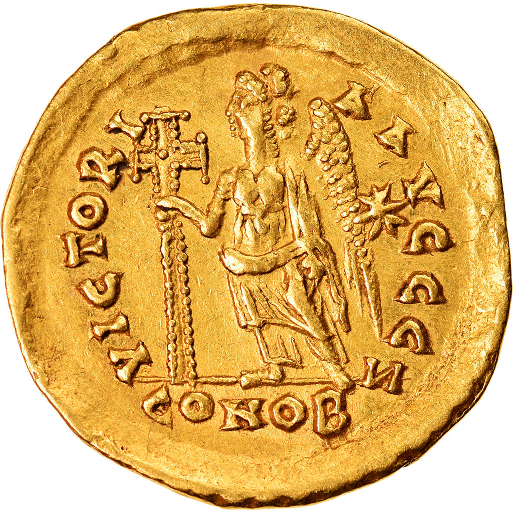 Coin, Marcian, Solidus, 450-457, Constantinople, AU(50-53), Gold