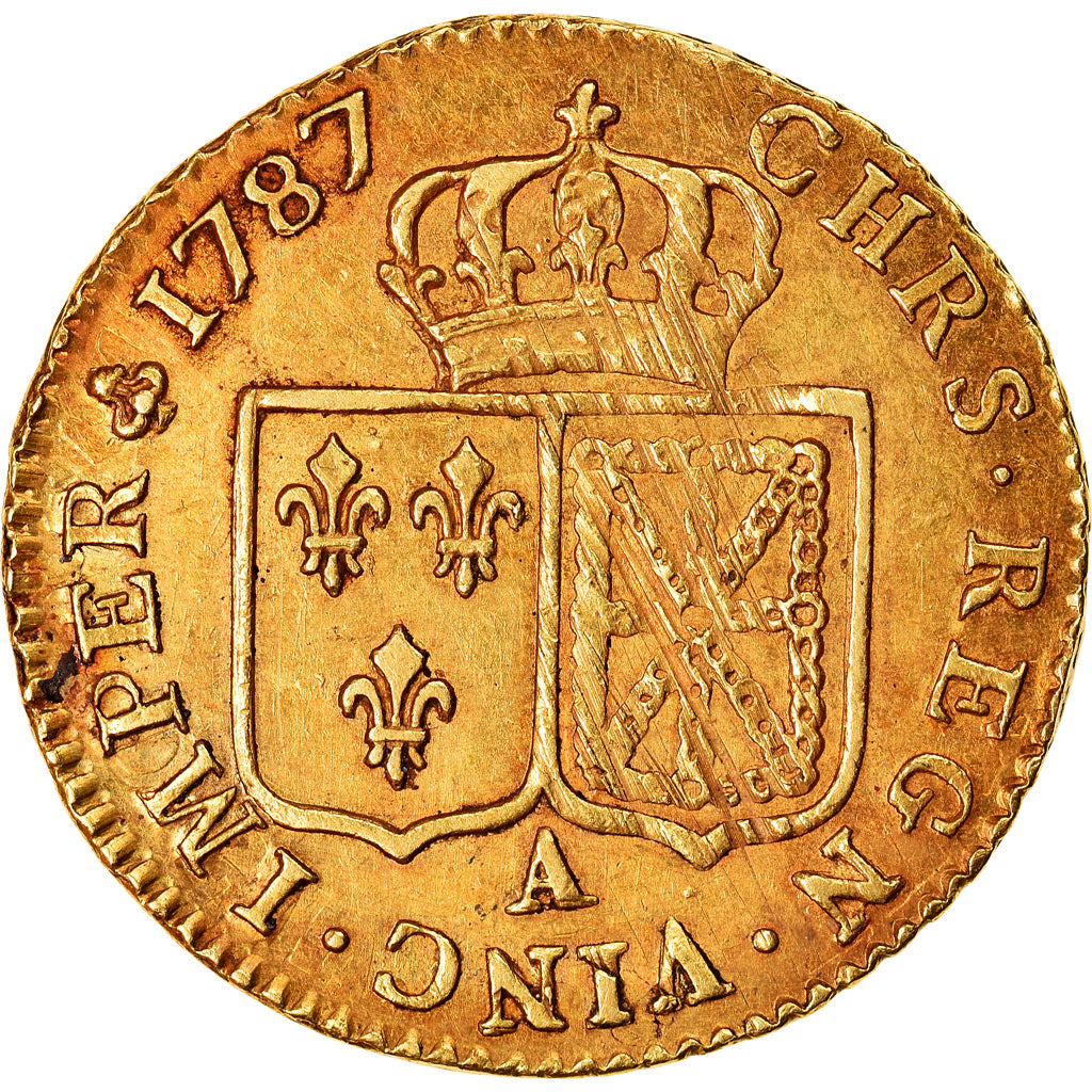 Coin, France, Louis XVI, Louis d'or à la tête nue, Louis d'Or, 1787, Paris