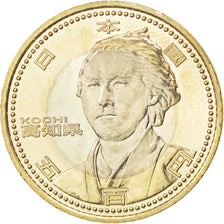 Moneta, Japonia, Akihito, 500 Yen, 2010, MS(63), Bimetaliczny, KM:159
