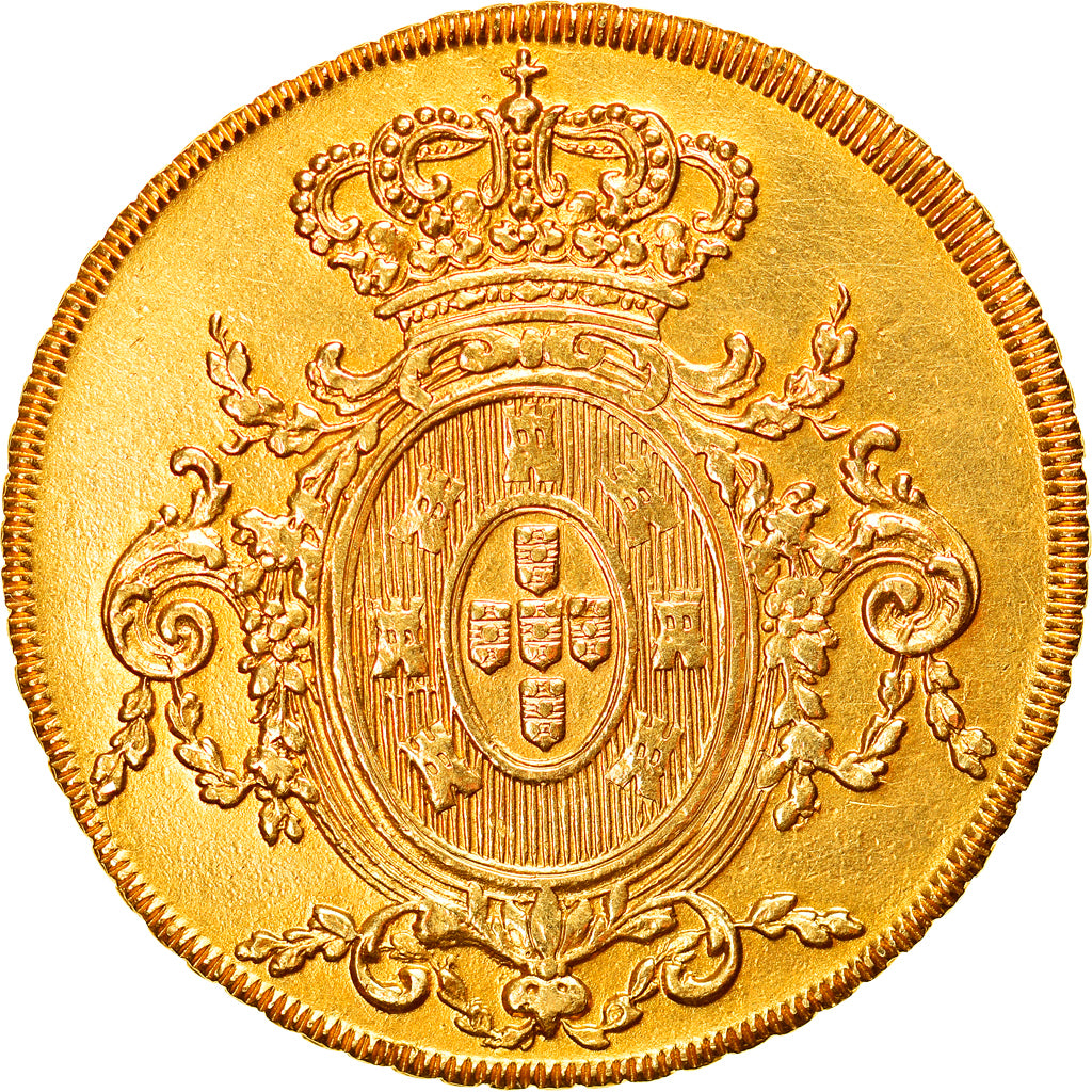 Moneta, Portugal, Jo, Peca, 6400 Reis, 1805, Lisbon, EF(40-45), Złoto, KM:336