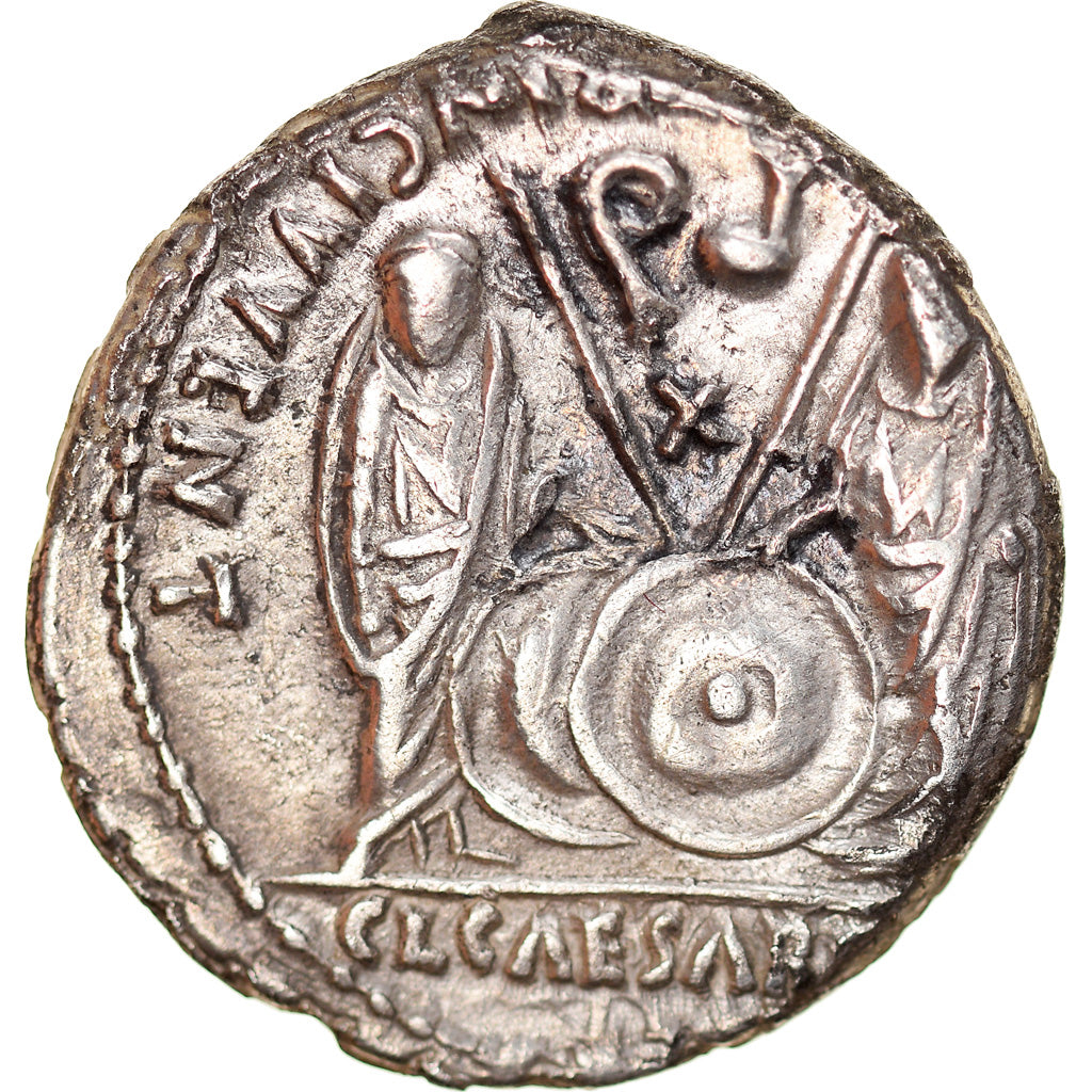 Münze, Augustus, Denarius, Lyon - Lugdunum, S+, Silber, RIC:207