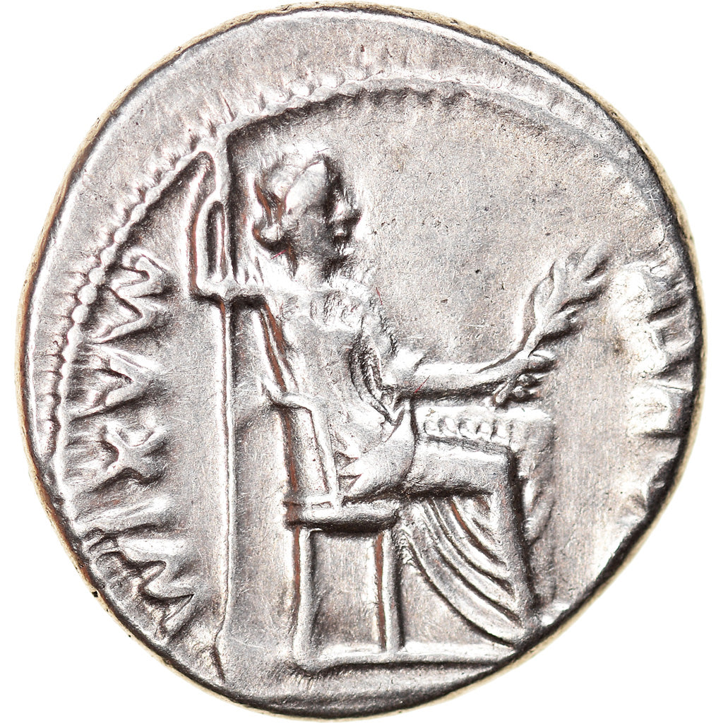 Moneta, Tiberius, Denarius, AD 14-37, Lyon - Lugdunum, BB+, Argento, RIC:28