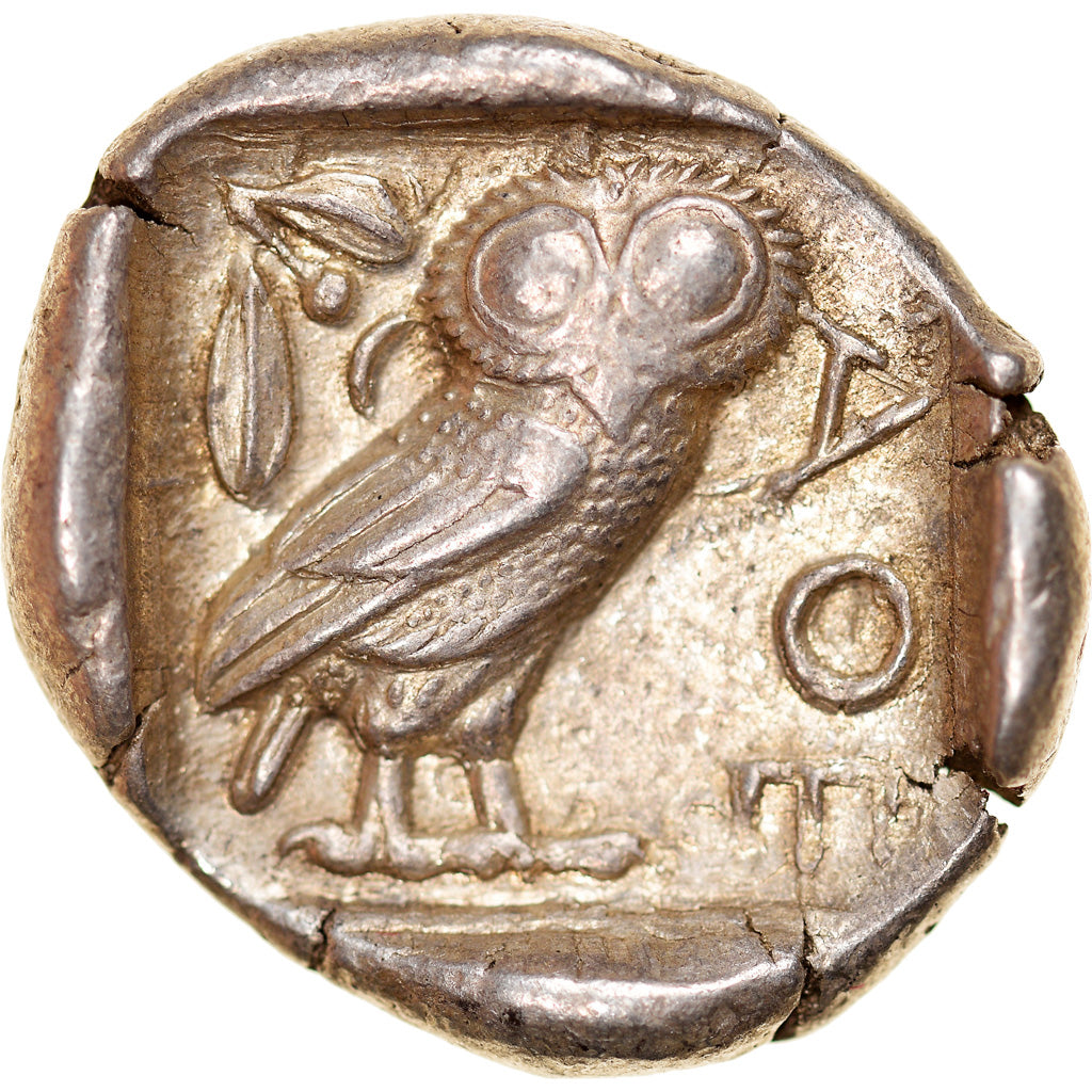 Moneda, Attica, Tetradrachm, 454-404 BC, Athens, MBC+, Plata, HGC:4-1597