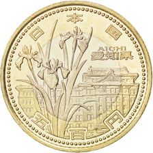 Coin, Japan, Akihito, 500 Yen, 2010, MS(63), Bi-Metallic, KM:165