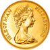 Moeda, Ilha de Man, Elizabeth II, 5 Pounds, 1973, MS(65-70), Dourado, KM:29