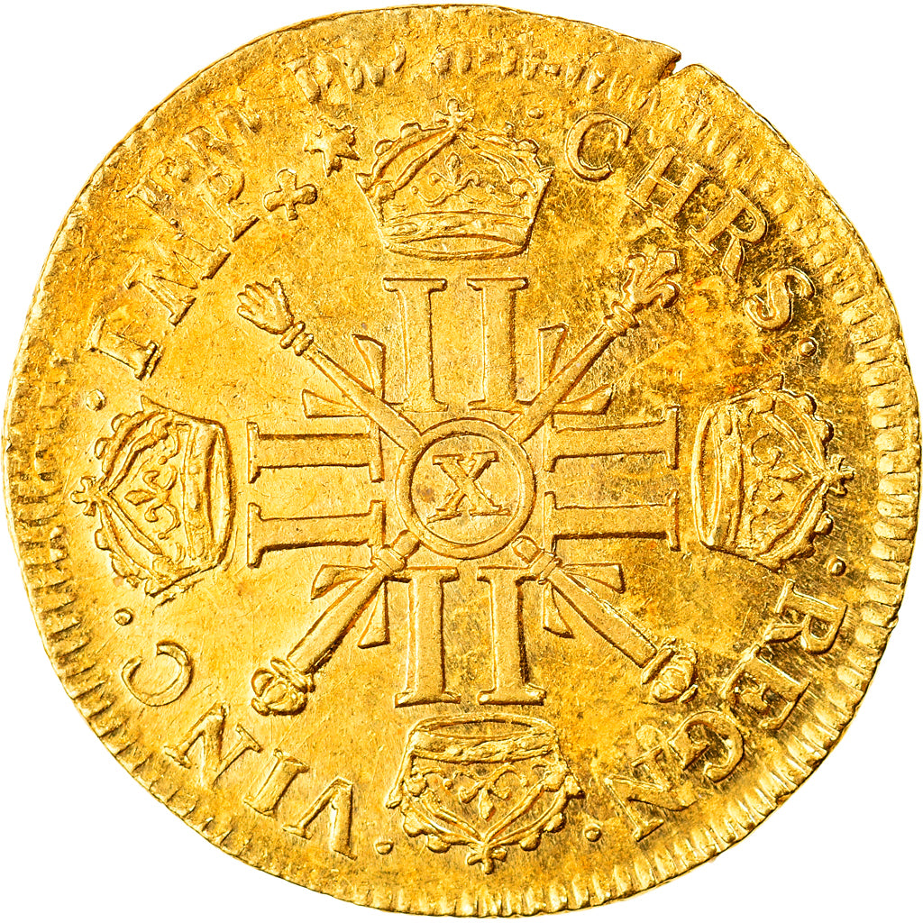 Coin, France, Louis XIV, Louis d'or aux 8 L et aux insignes, Louis d'Or, 1702
