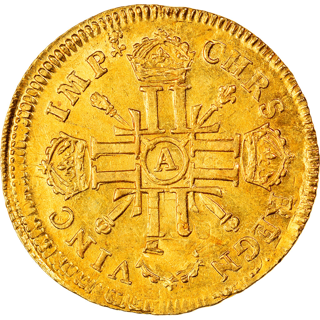 Munten, Frankrijk, Louis XIV, Louis d'or aux 8 L et aux insignes, Louis d'Or