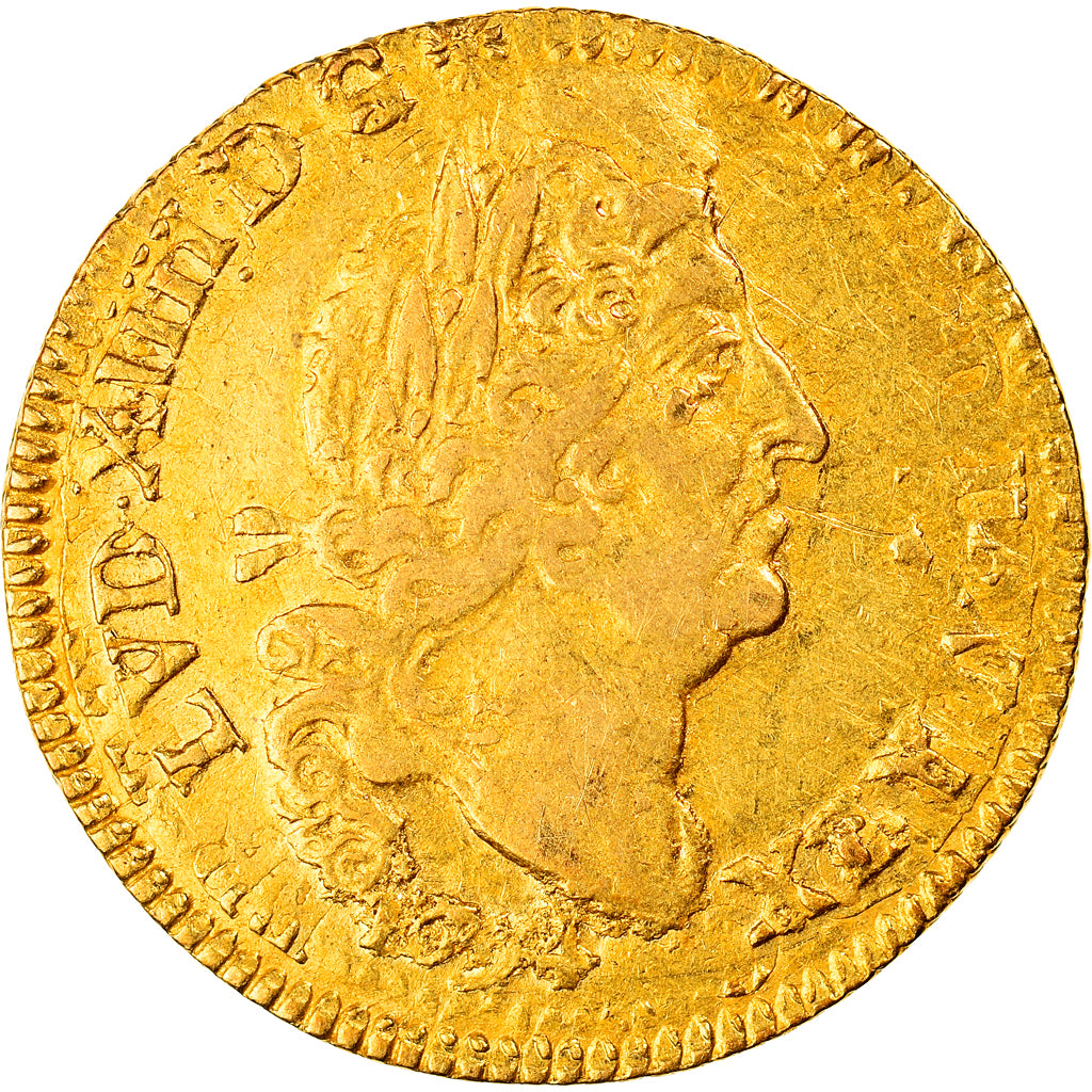 Moneda, Francia, Louis XIV, Louis d'or aux 4 L, Louis d'Or, 1694, Paris, MBC+