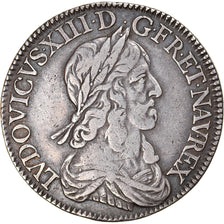 Moneda, Francia, Louis XIII, 1/2 Écu, deuxième poinçon de Warin, 1/2 Ecu