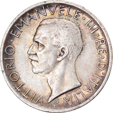 Coin, Italy, Vittorio Emanuele III, 5 Lire, 1929, Rome, VF(30-35), Silver