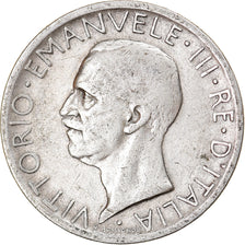 Moneta, Italia, Vittorio Emanuele III, 5 Lire, 1929, Rome, MB+, Argento, KM:67.2