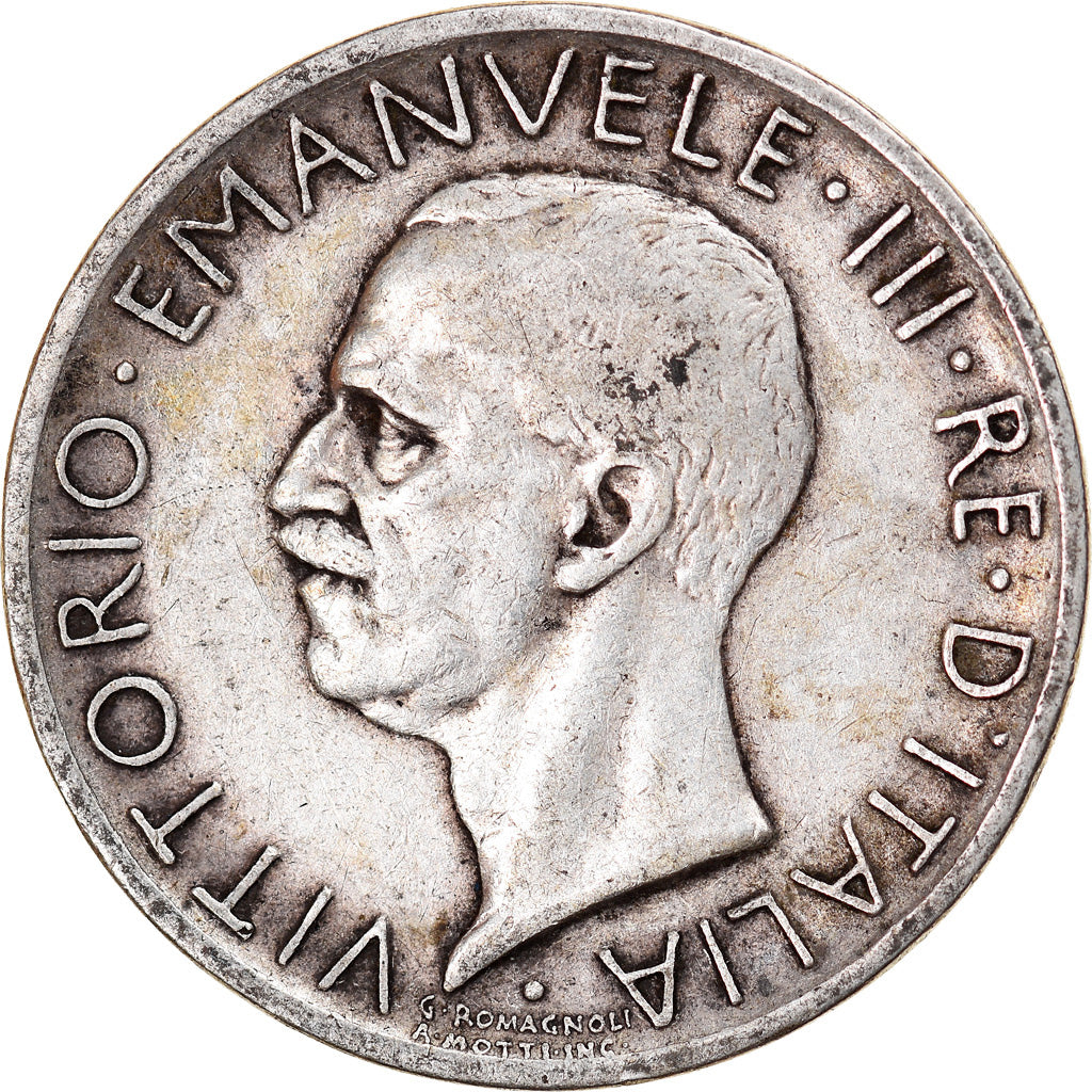 Moneta, Italia, Vittorio Emanuele III, 5 Lire, 1929, Rome, BB, Argento, KM:67.2