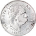 Moeda, Itália, Umberto I, Lira, 1887, Milan, VF(30-35), Prata, KM:24.2