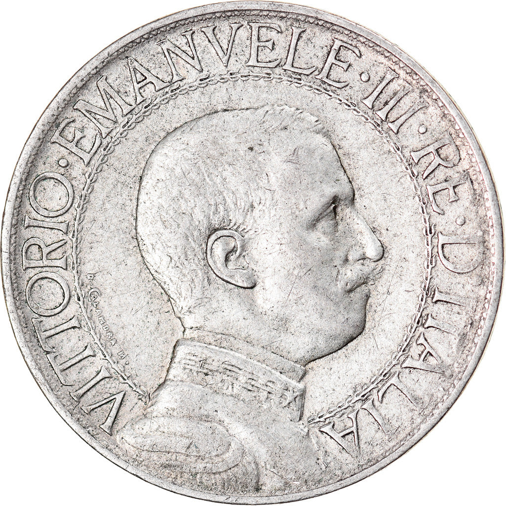 Coin, Italy, Vittorio Emanuele III, Lira, 1910, Rome, EF(40-45), Silver, KM:45