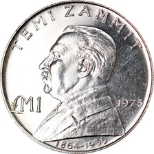 Coin, Malta, Pound, 1973, MS(60-62), Silver, KM:19