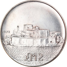 Coin, Malta, 2 Pounds, 1972, British Royal Mint, MS(60-62), Silver, KM:14