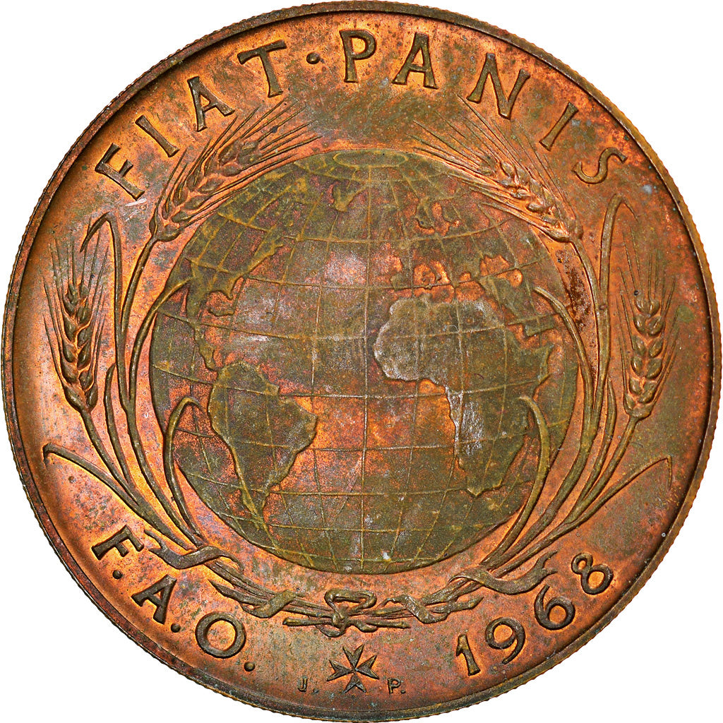 Monnaie, MALTA, ORDER OF, Angelo de Mojana di Cologna, 2 Tari, 1968, SPL
