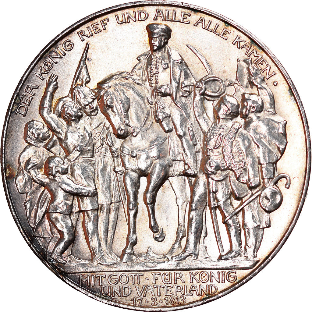 Moneta, Stati tedeschi, PRUSSIA, Wilhelm II, 3 Mark, 1913, Berlin, SPL+