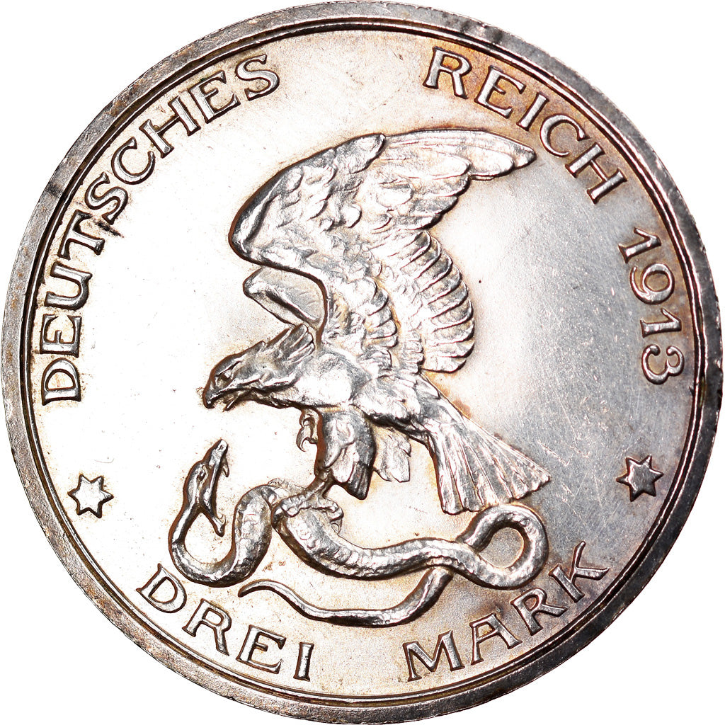 Moneta, Stati tedeschi, PRUSSIA, Wilhelm II, 3 Mark, 1913, Berlin, SPL+
