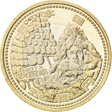 Coin, Japan, Akihito, 500 Yen, 2011, MS(63), Bi-Metallic, KM:181